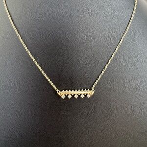 Kendra Scott Anissa Gold & Cubic Zirconia Bar Necklace